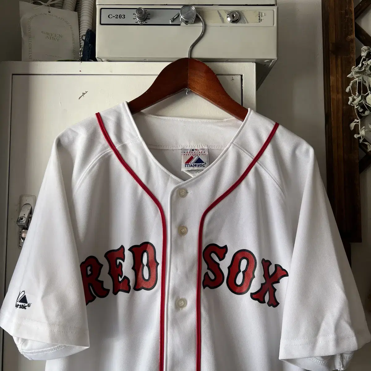 [M]마제스틱 USA RED SOX 베이스볼 유니폼 져지