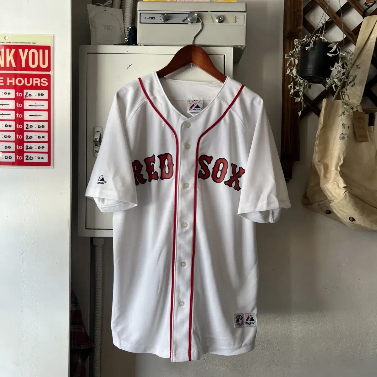 [M]마제스틱 USA RED SOX 베이스볼 유니폼 져지