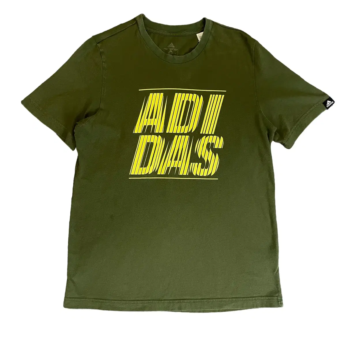 Adidas Khaki Printed Short Sleeve T-Shirt S