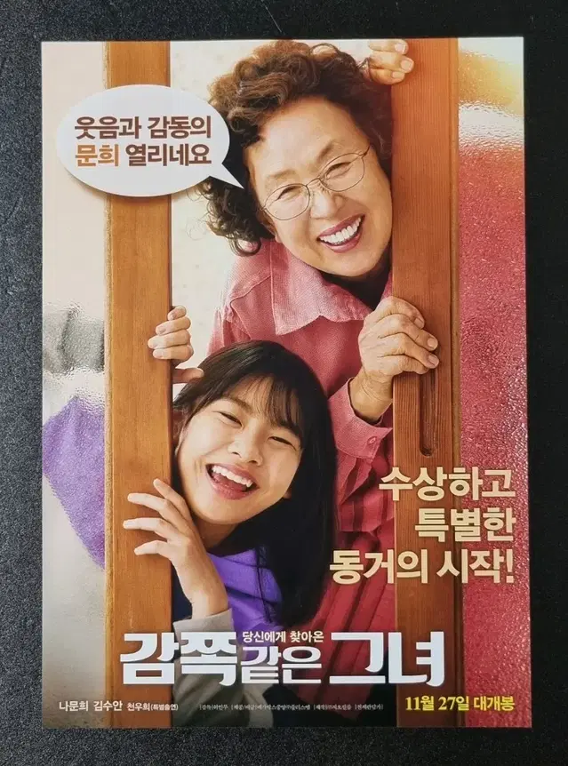 [영화팜플렛] 감쪽같은 그녀 (2019) 나문희 김수안 천우희 전단지