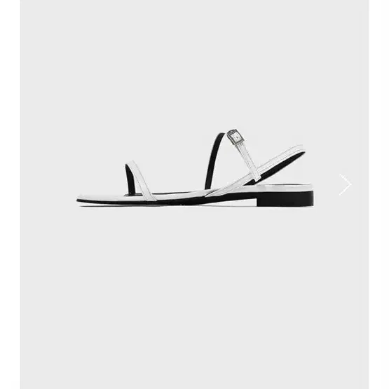 Dough : Square Flat Sandals_White 도우 샌들