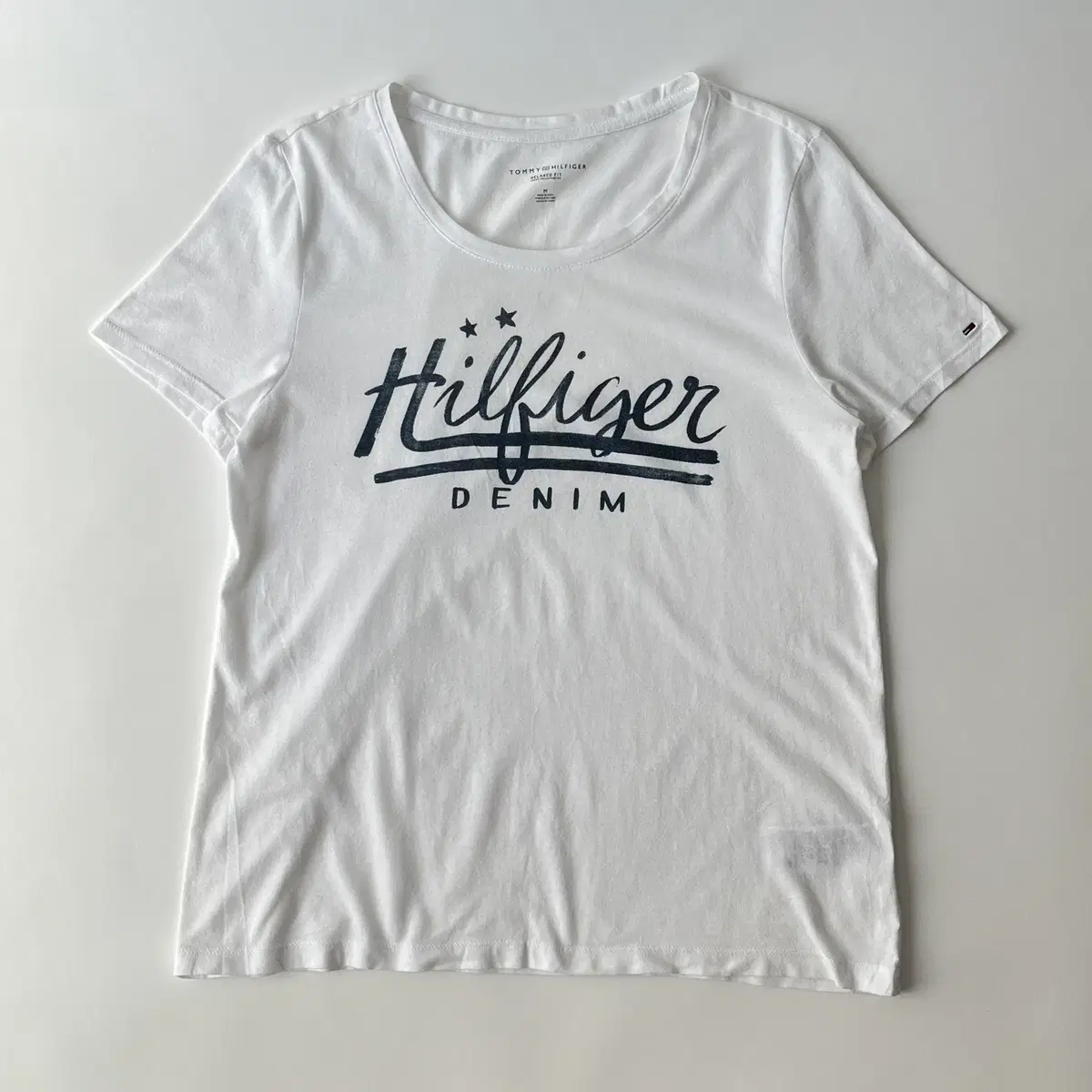 TOMMY HILFIGER denim logo T-shirt