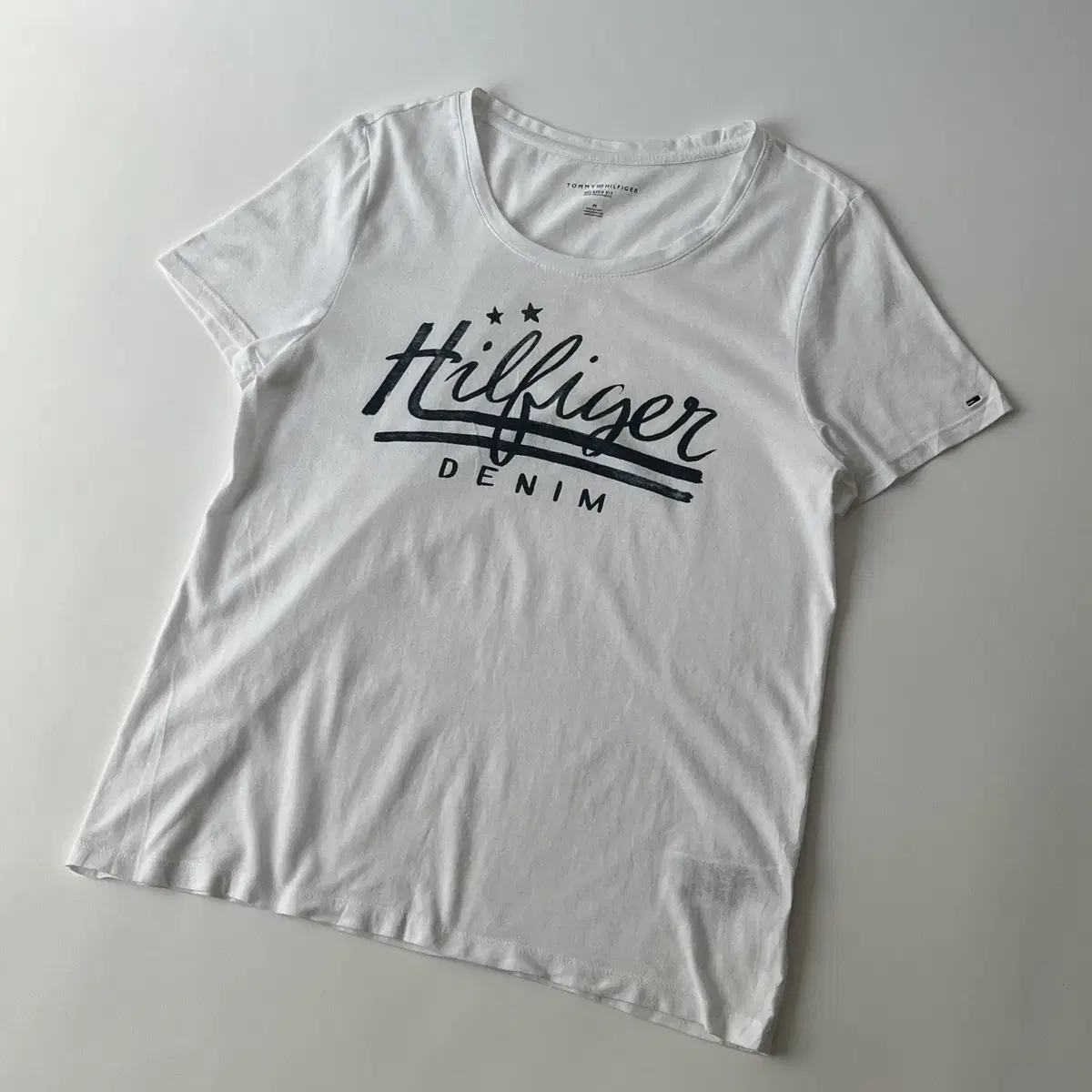 TOMMY HILFIGER denim logo T-shirt