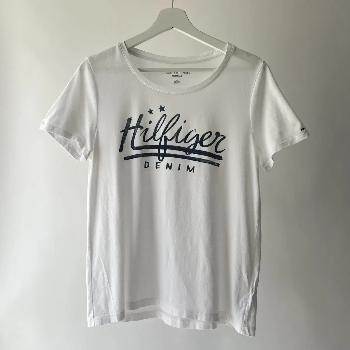 TOMMY HILFIGER denim logo T-shirt