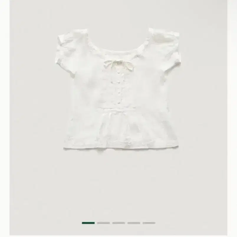 더바넷 pufleat linen blouse