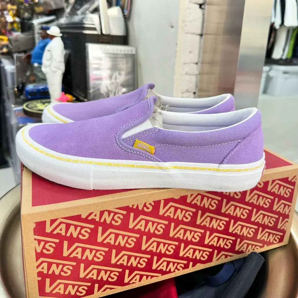 반스 슬립온 vans  slip on pro x chun chai