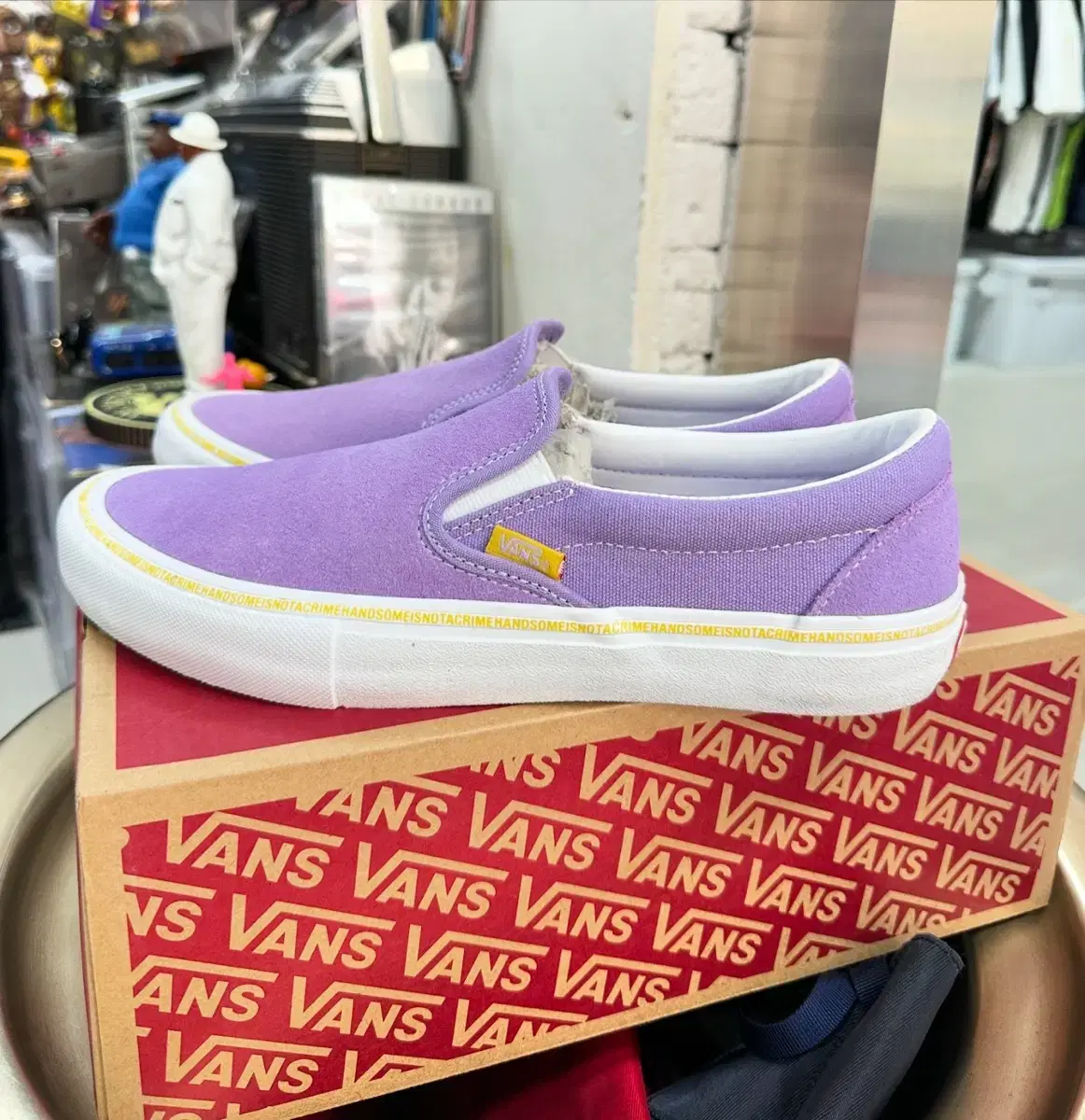 반스 슬립온 vans  slip on pro x chun chai