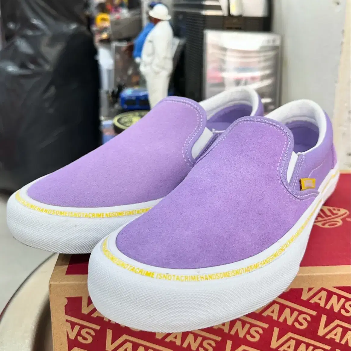 반스 슬립온 vans  slip on pro x chun chai