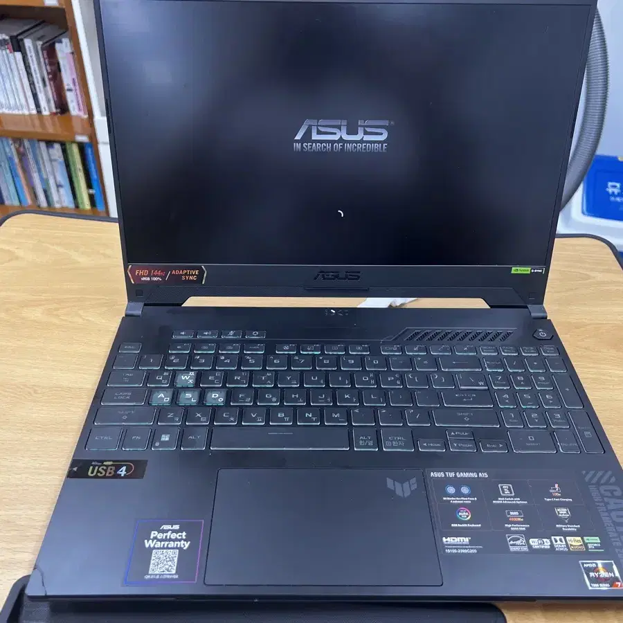 Asus tuf a15 고사양 게이밍 노트북 (배그, 레데리2 원활!)