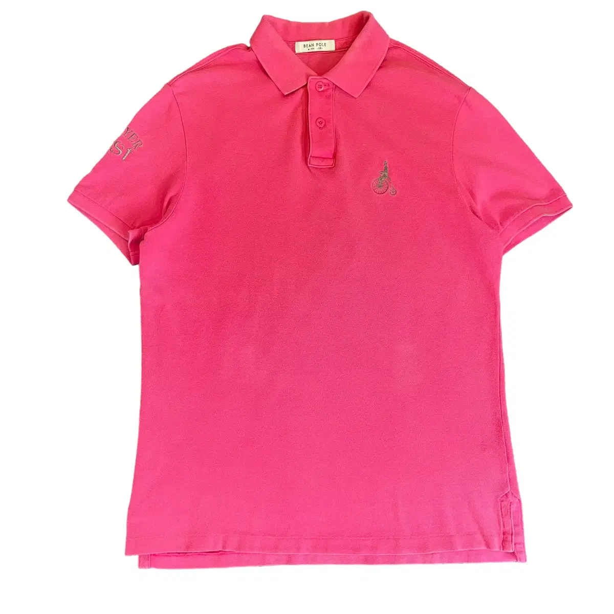 Vinpole Pink Logo Embroidered PK Pique Short Sleeve T-shirt 105