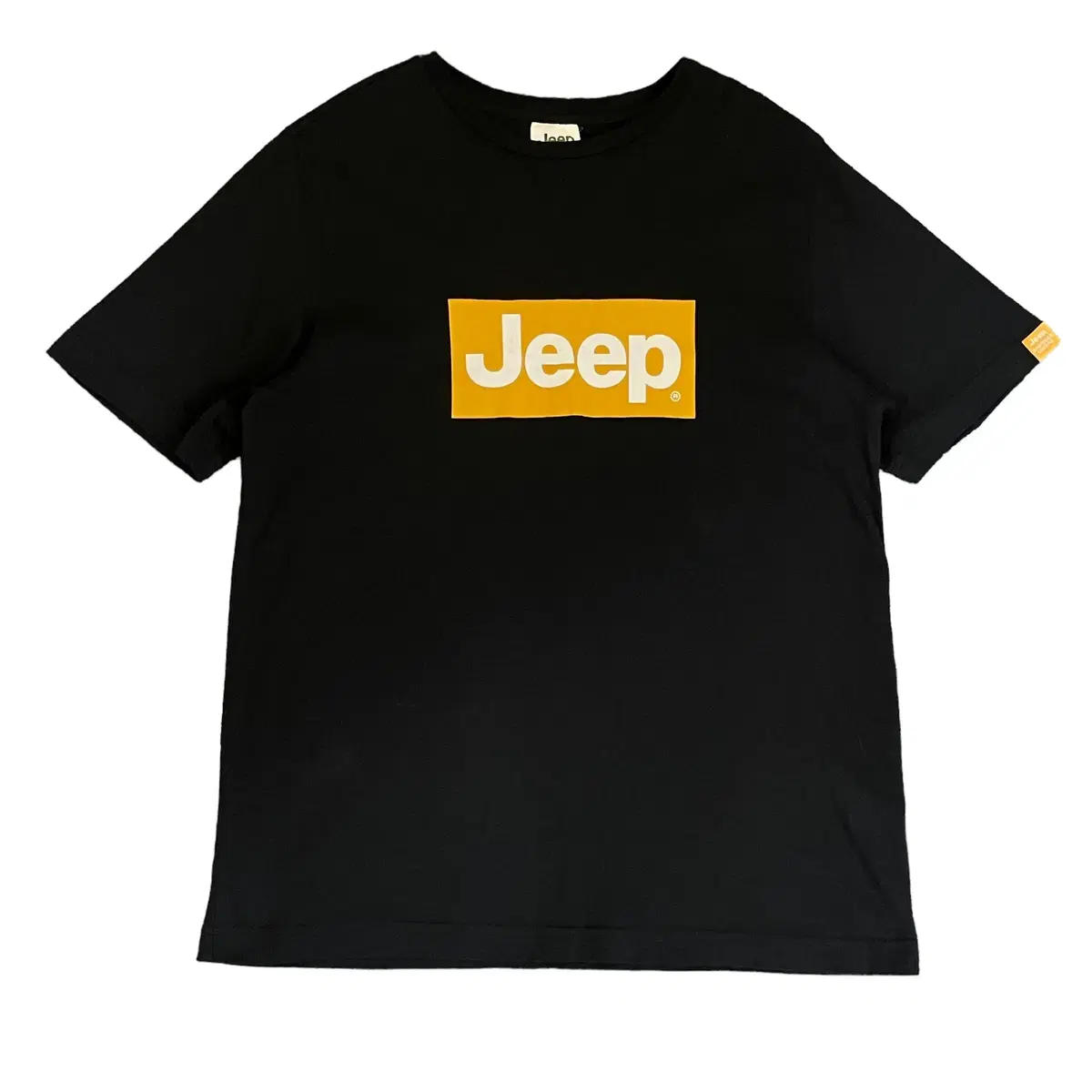 Jeep Jeep Black Printed Short Sleeve T-Shirt