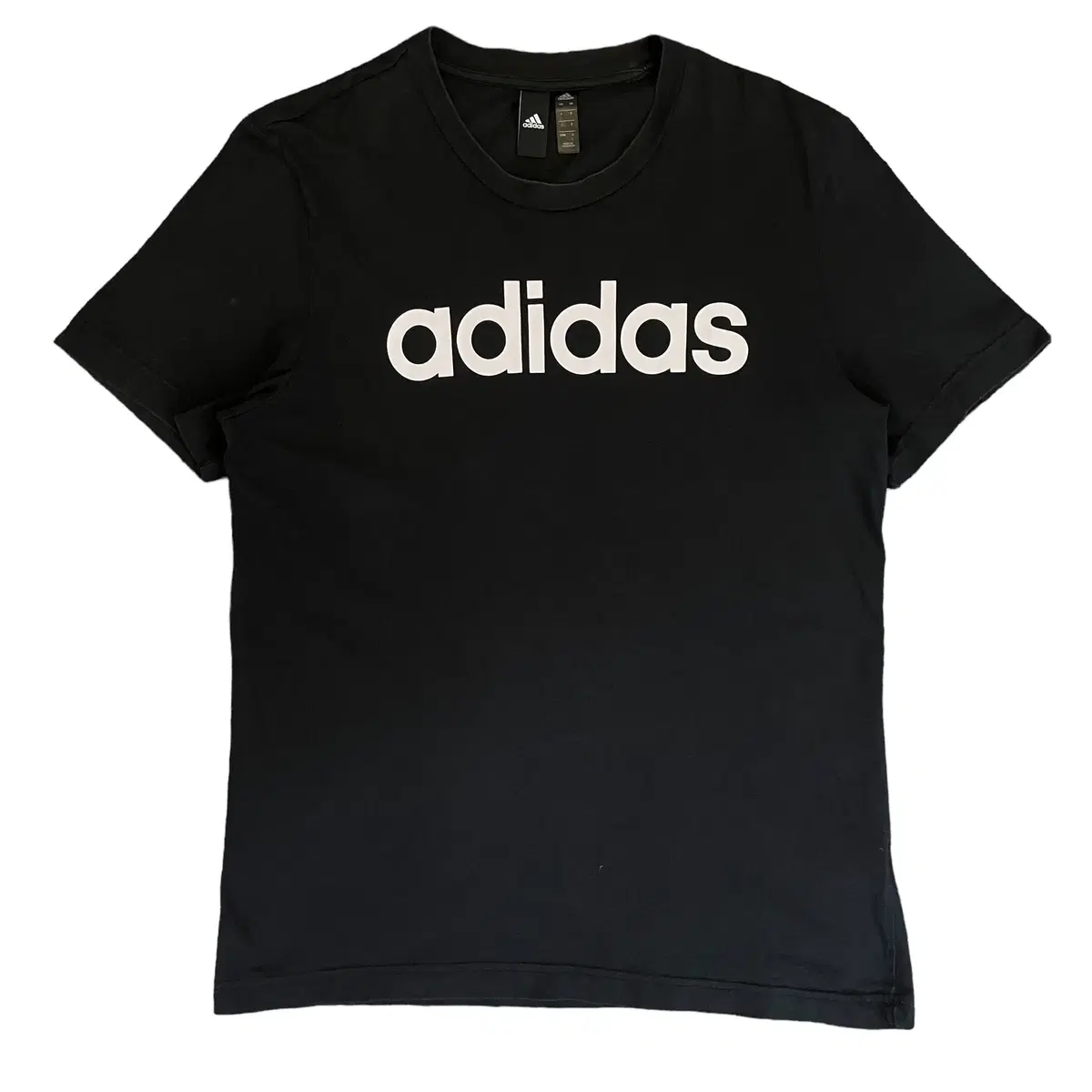 adidas Black Logo Printed Short Sleeve T-Shirt