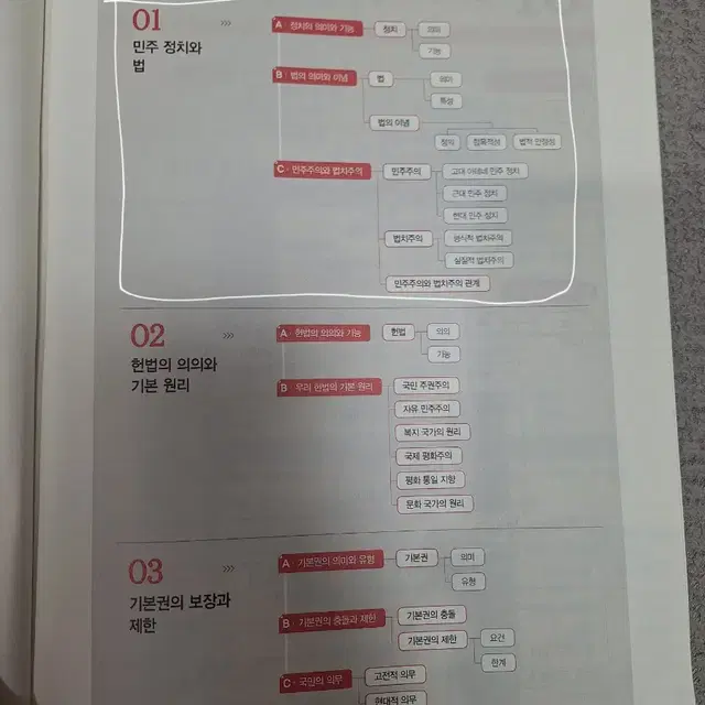 (가격깎아줍니다)정치와 법 문제집