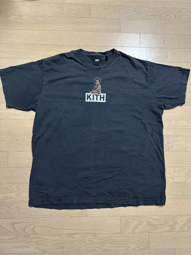 (XL)  kith 노토리어스 비기  티셔츠 블랙