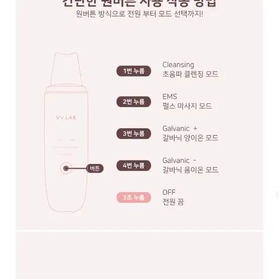 택포)방수 갈바닉 필링기 브이브이랩