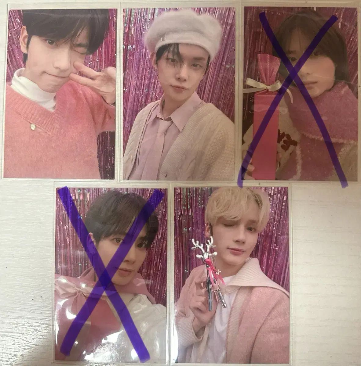 TXT holiday trestle photocard sells