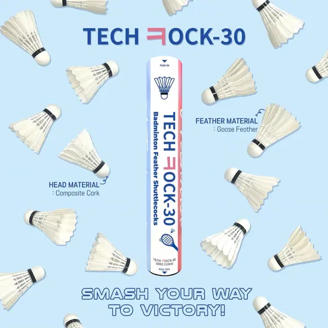 할인 새상품 | 테크니스트 TECHCOCK-30 배드민턴 셔틀콕