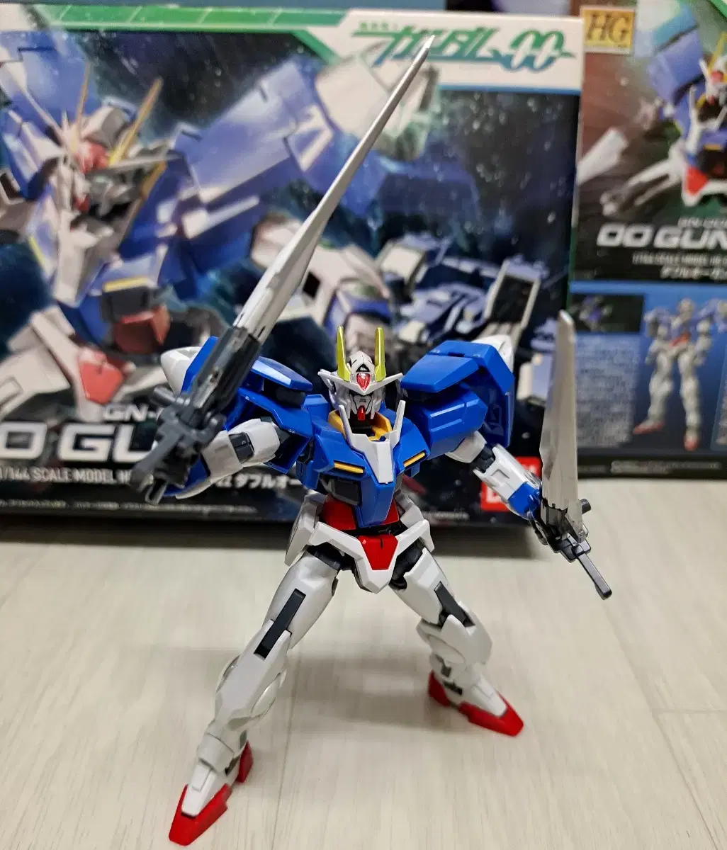 HG Double O Gundam!!! Full Box!!!