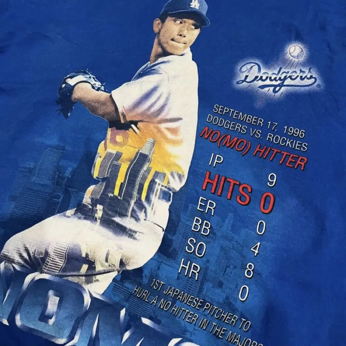 90s LA Dodgers 노모 히데오 티셔츠 (105)