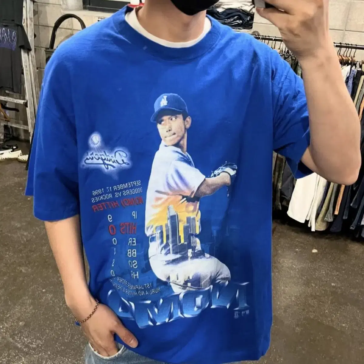 90s LA Dodgers 노모 히데오 티셔츠 (105)