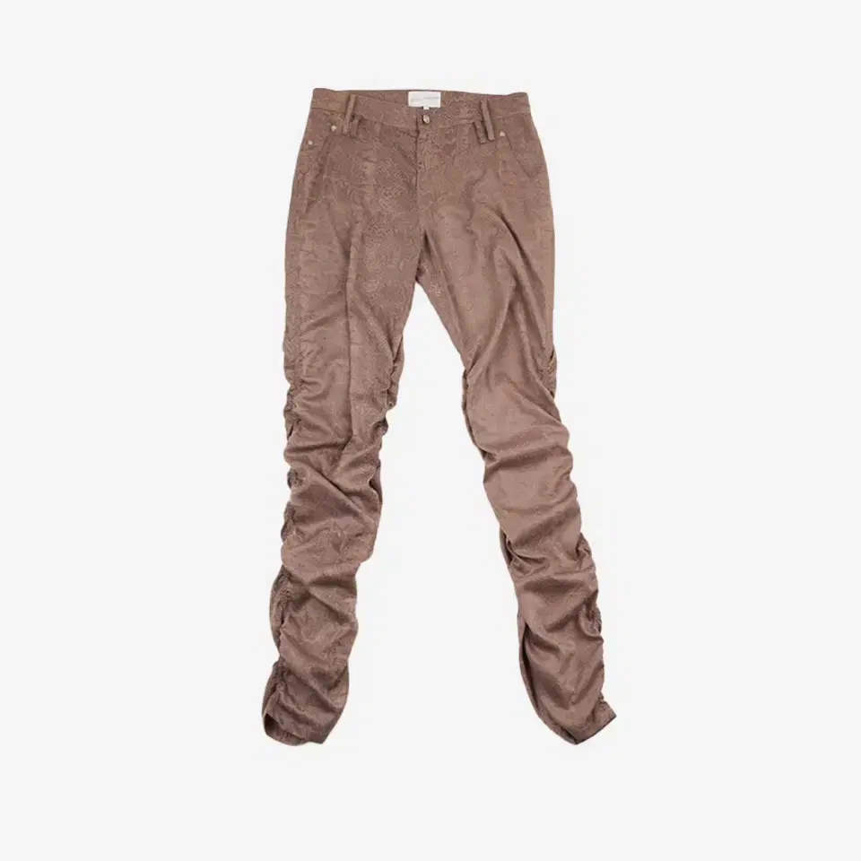 2000ARCHIVES Snake Shirring Pants Beige