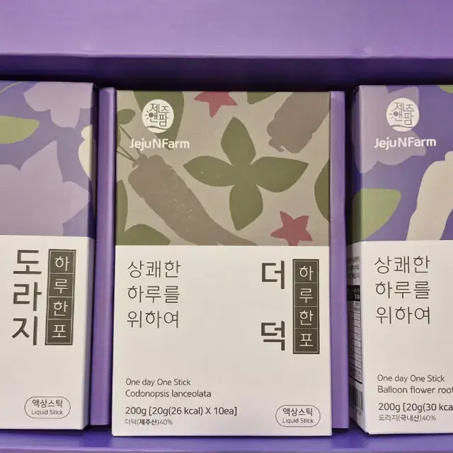 새상품)제주앤팜 하루 한포.도라지 더덕 세트.20g 30포