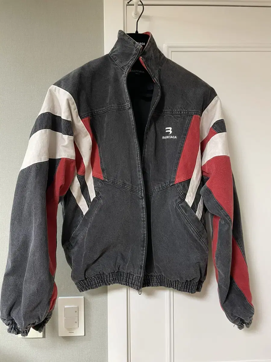 [1] Balenciaga track denim jacket