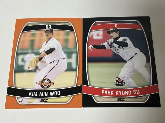 kbo 포토카드 한화 김민우 kt 박경수