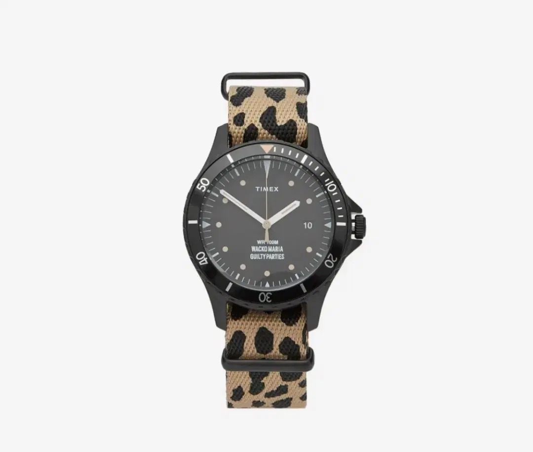 Timex x Waco Maria x End Navy 38 Gift Set Leopard and Black