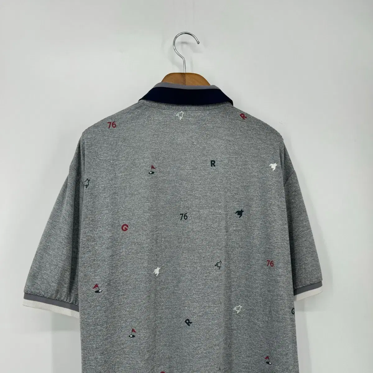 그린조이 반팔 카라 티셔츠 골프웨어 (100 size / GRAY)