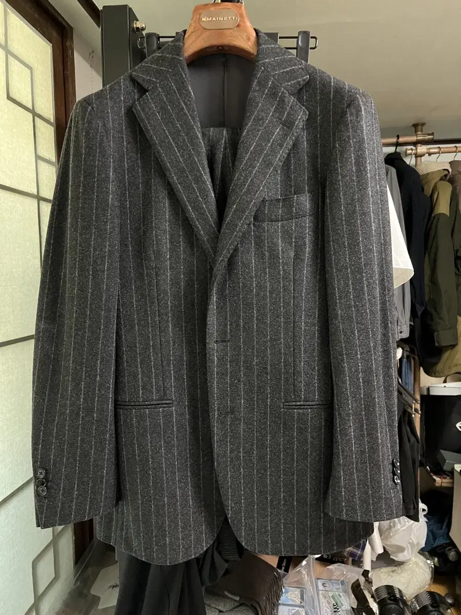 Ring jacket / Canonico flannel suit / 48