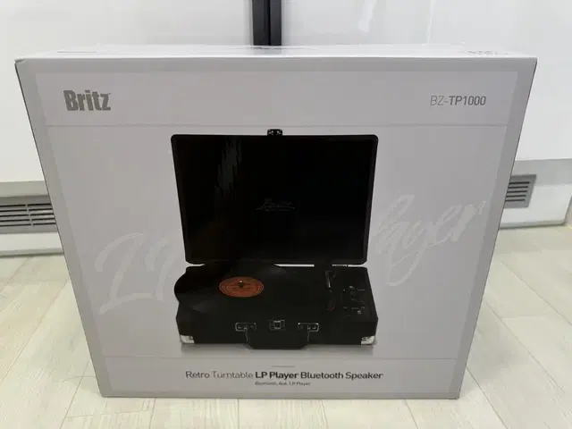 브리츠 LP턴테이블 블루튜스 스피커 bz-tp1000