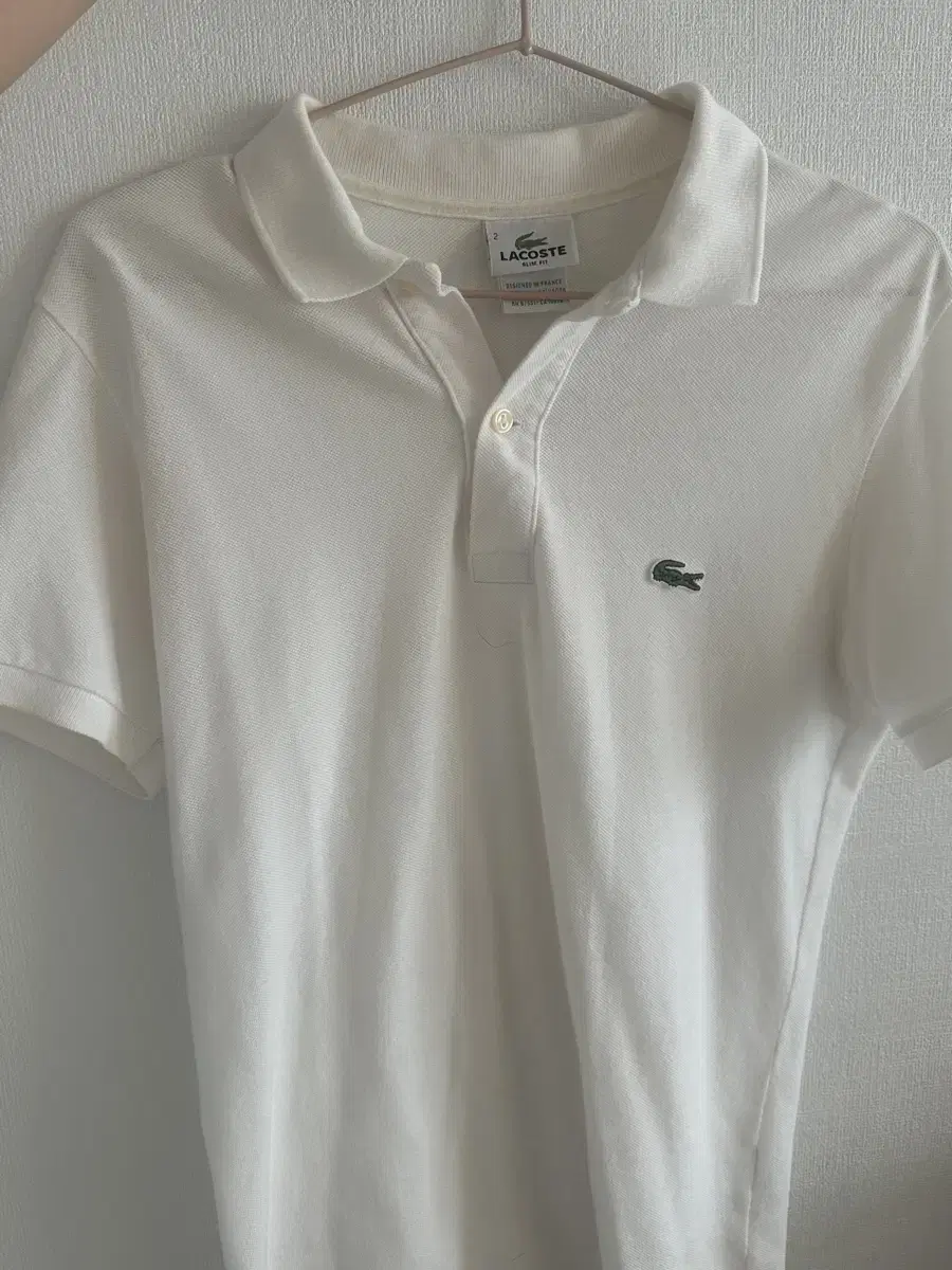 Lacoste Vahn Short Sleeve Kara Tee White Size 55