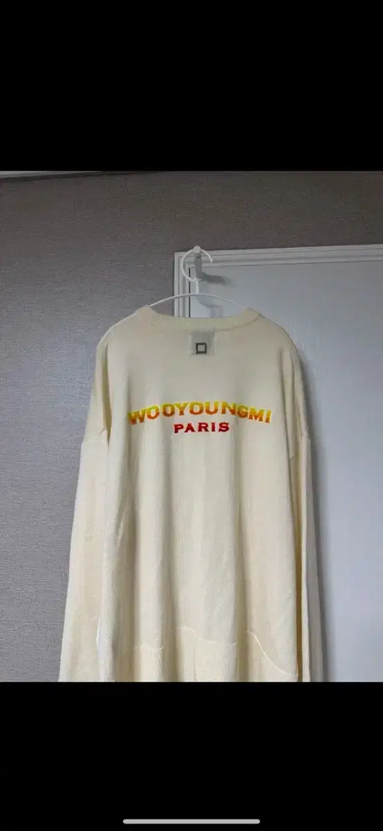 [New] Wooyoungmi Back logo incision knit