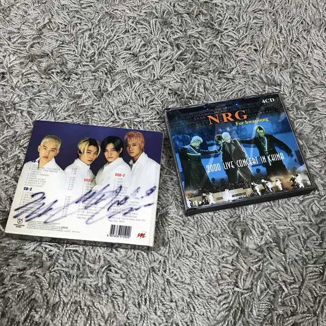 [중고음반/CD] 엔알지 NRG 중국 라이브앨범 4CD 싸인반