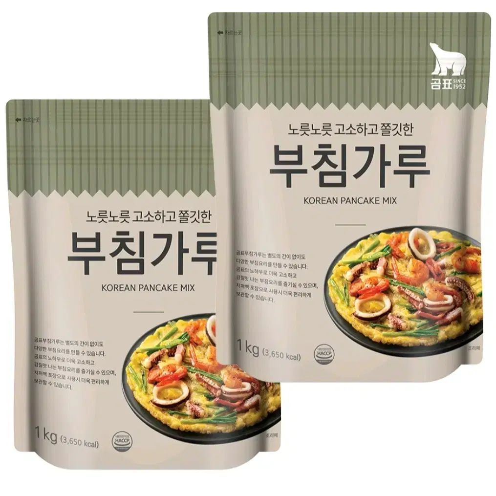 [무료배송] 곰표 부침가루 1kg 2개