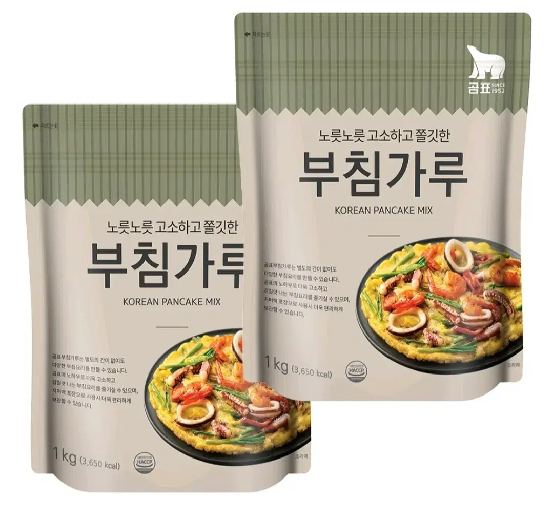 [무료배송] 곰표 부침가루 1kg 2개