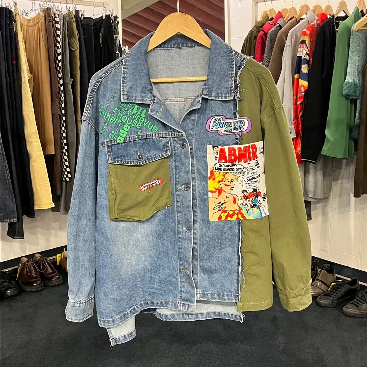 [Tacpo] [Women's] [FREE] Rebuild Remake Custom Denim Field Jacket