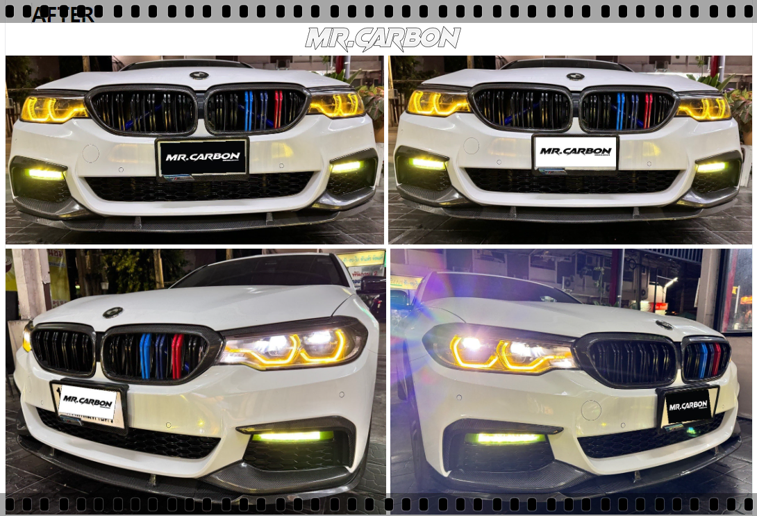 BMW G30 PRE LCI Mr.Carbon프론트범퍼 립,스플리터커버.