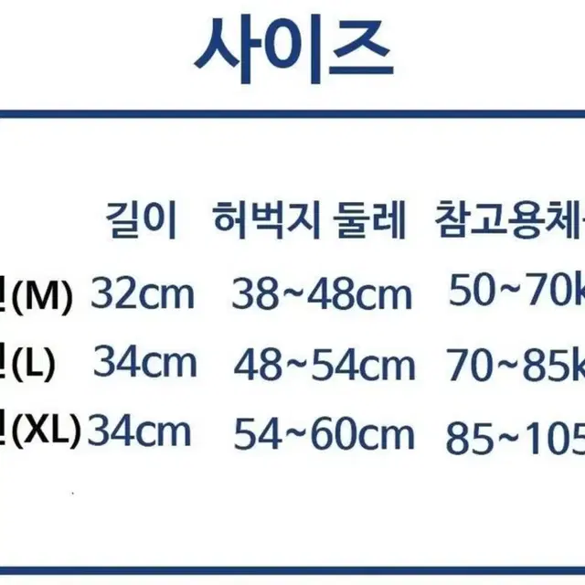 정품 새상품) 웰럽 실리콘 무릎보호대 2P M사이즈