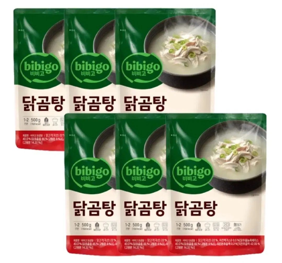 비비고 닭곰탕 500g 6개