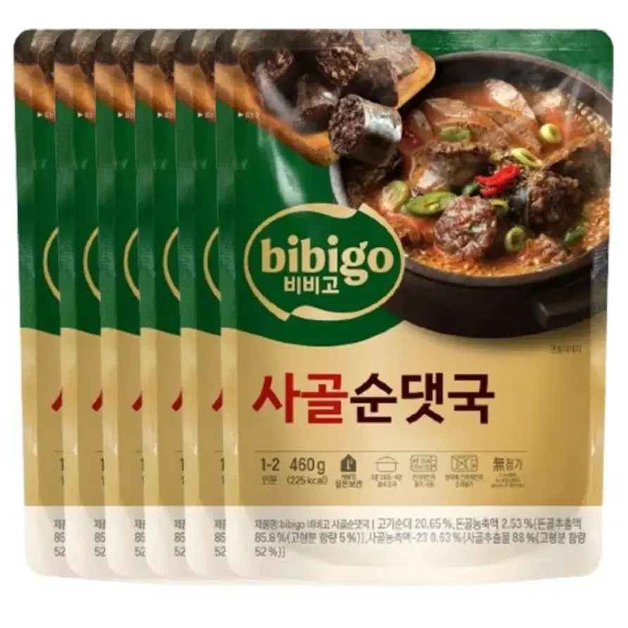 비비고 사골순댓국 460g 6개