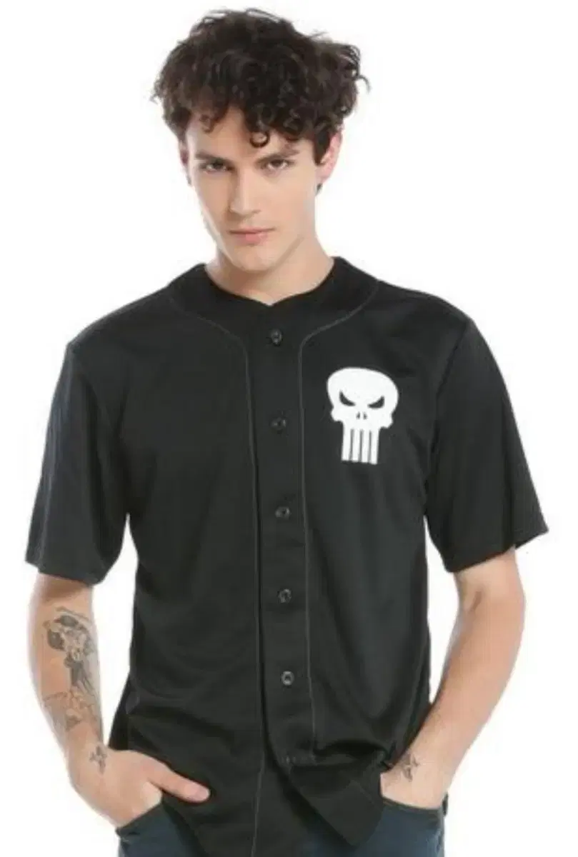 New product-grade original Marvel Skull baseball jersey