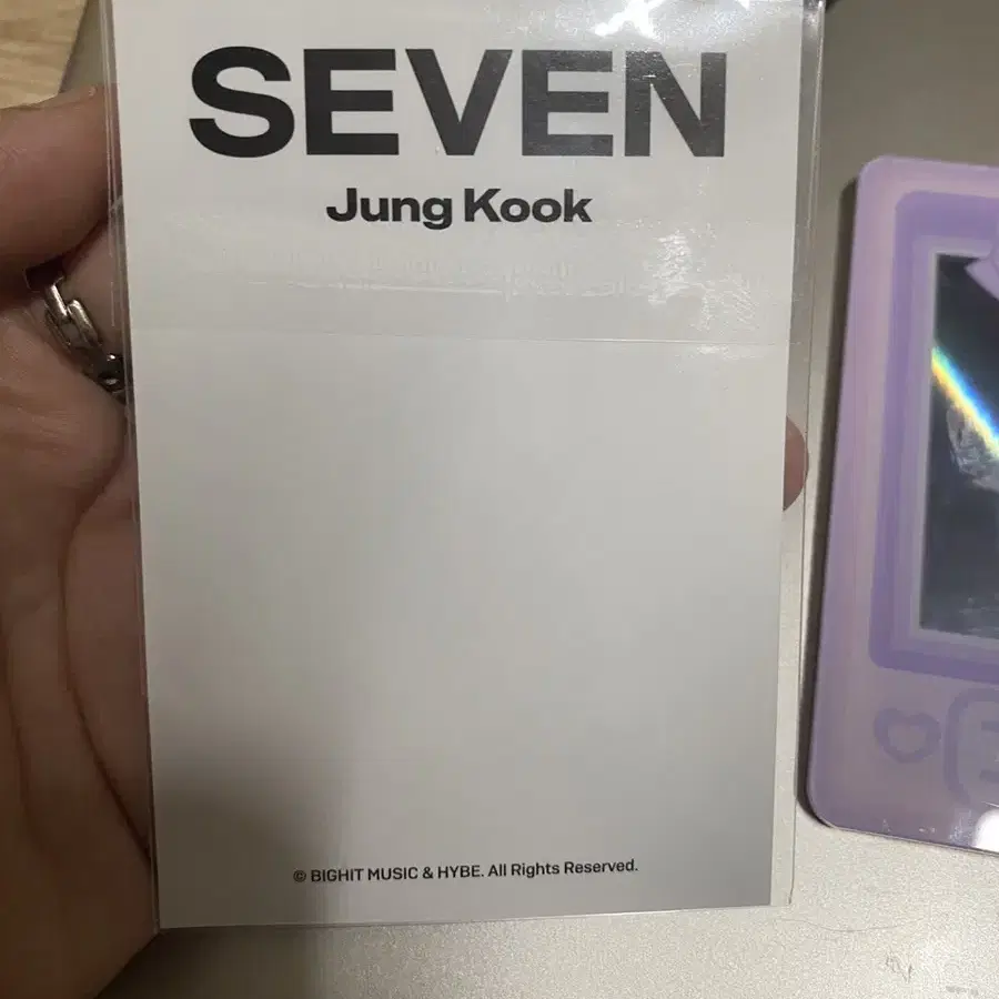 방탄 정국 세븐 seven 셔츠 포카