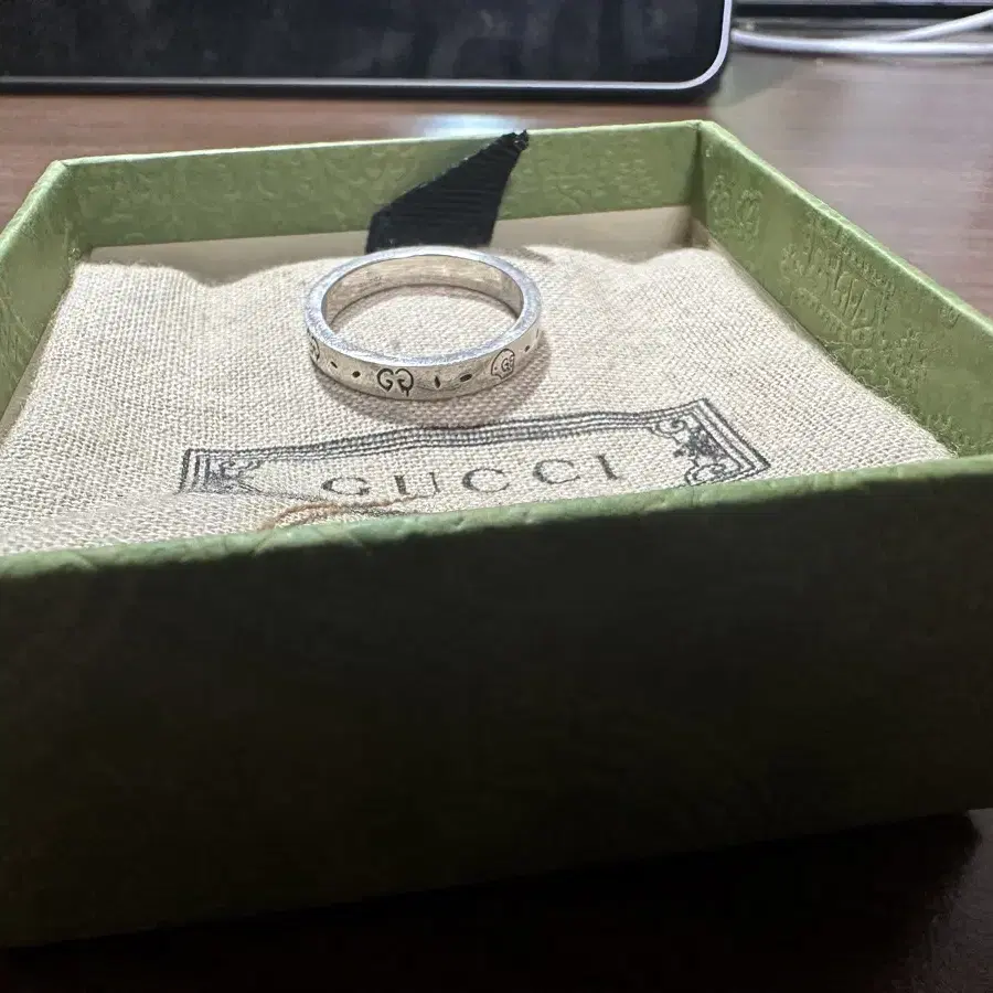 구찌 GUCCI GHOST RING SILVER 3.8mm 25호