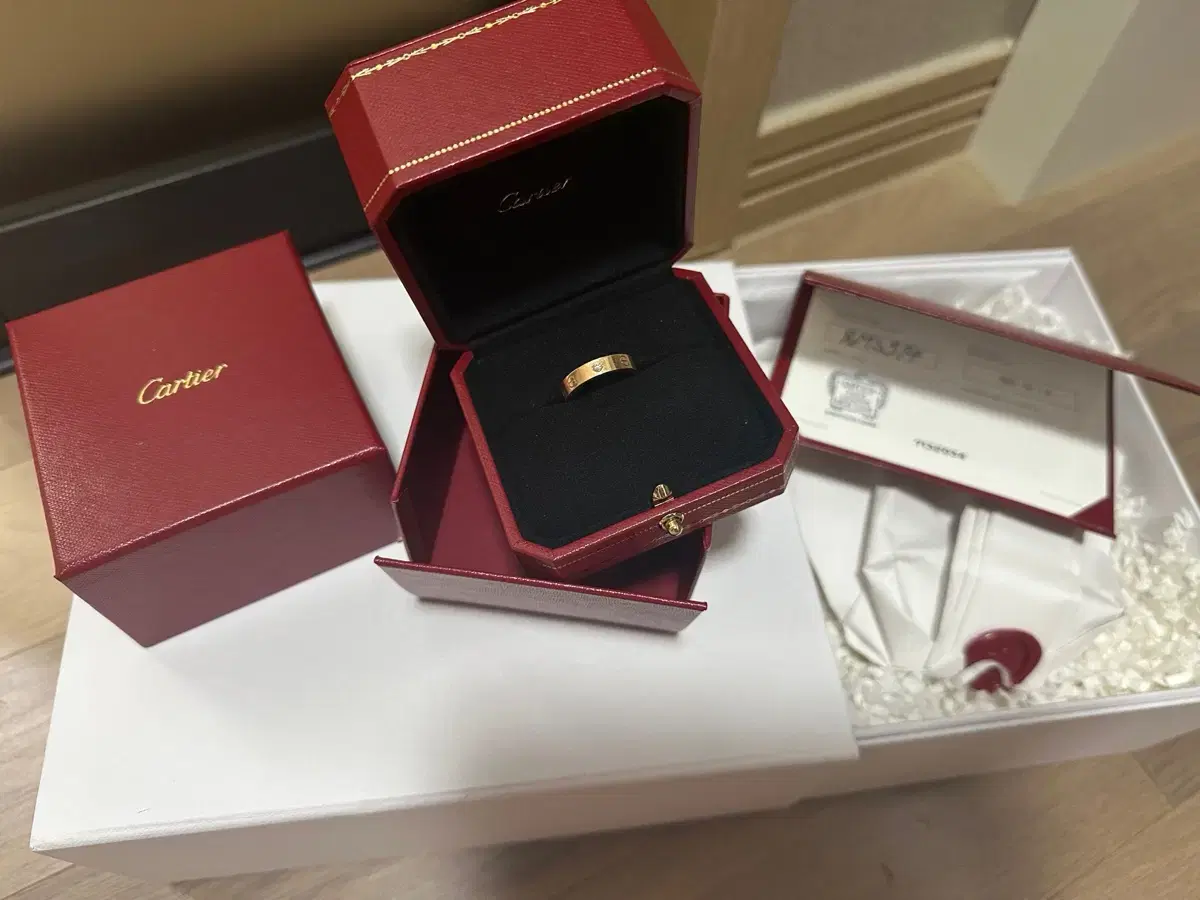 Cartier Loving Ring No. 52 dia 1p rose gold