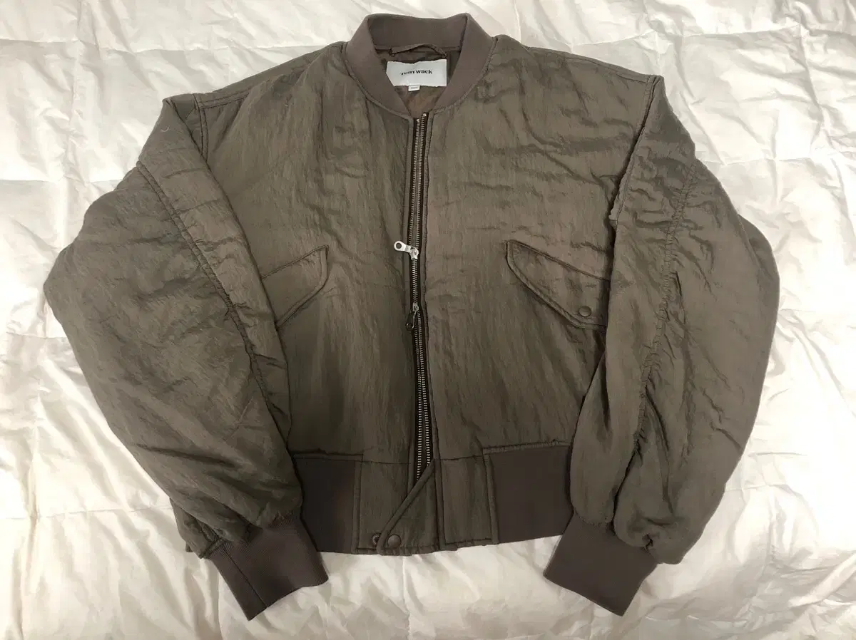 Tony Weck MA-1 Silk-Blend Bomber Jacket Olive XL