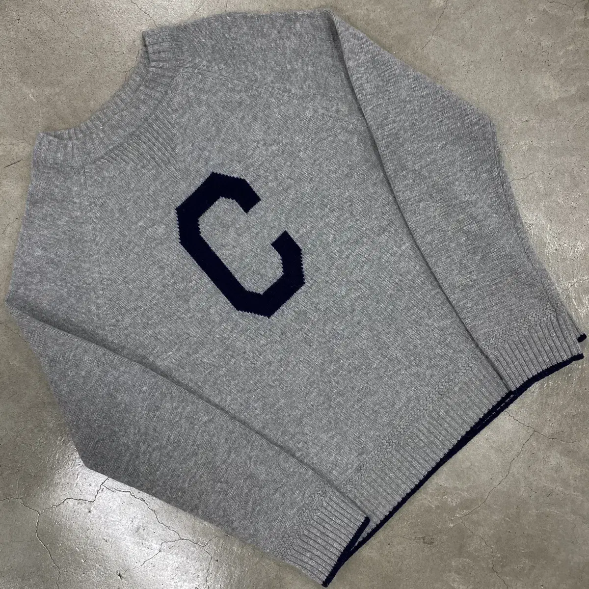 Coverall Big Logo Gray Knit