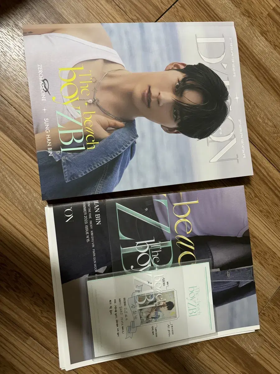 Zerobaseone Jabeone sung hanbin diicon magazine poster