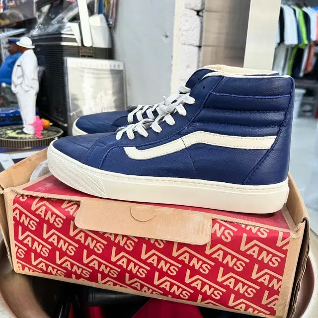 VANS SK8 HI CUP CA LEATHER PATRIOT BLUE